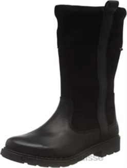astrolhi gtx k chelsea boot fille en cuir noir clarks enfants N6R8B1084 Clarks Cuir noir