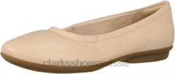 Ballerines Gracelvail pour femme en cuir blush Clarks femmes N6R8B846 Clarks cuir blush