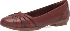 Ballerines plates Sara Clover pour femme Clarks Mahoga femmes N6R8B1885 Clarks