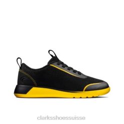 banlieue spark jnr g fit noir/jaune low clarks unisexe N6R8B4942 Clarks noir jaune