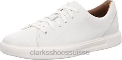 baskets à lacets un costa pour hommes clarks cuir blanc Hommes N6R8B13 Clarks cuir blanc