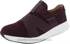 baskets basses femme clarks daim bordeaux femmes N6R8B87 Clarks daim bordeaux