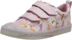 baskets basses k clarks à imprimé renard pour filles enfants N6R8B1869 Clarks