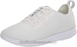 baskets clarks step allena go en maille blanche pour femmes femmes N6R8B1344 Clarks maille blanche
