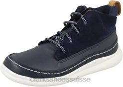 Baskets montantes garçon Clarks Cloud Air T bleu marine enfants N6R8B2696 Clarks bleu marine