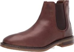botte chelsea jaxen en cuir marron clair pour hommes Hommes N6R8B1200 Clarks cuir beige