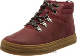 botte chukka nova randonnée k pour garçon clarks bordeaux enfants N6R8B655 Clarks Bourgogne