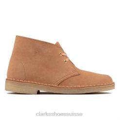 botte déserte en daim grès grès clarks femmes N6R8B4201 Clarks daim grès