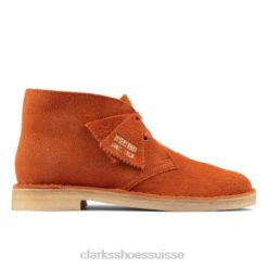 botte du désert clarks daim gingembre femmes N6R8B4173 Clarks daim gingembre