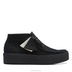 botte wallabee cup en nubuck noir clarks en nubuck noir unisexe N6R8B5349 Clarks nubuck noir