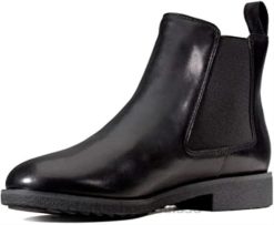 bottes chelsea clarks noires griff plaza pour femme femmes N6R8B408 Clarks Cuir noir