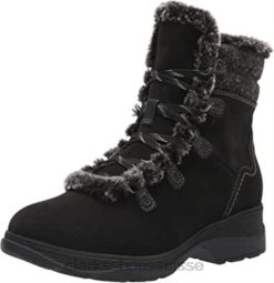 bottes de mode imperméables à fermeture éclair aveleigh en daim ciré noir pour femmes clarks femmes N6R8B2556 Clarks daim ciré noir