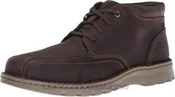 bottine mi-haute Vanek pour hommes en cuir marron foncé Clarks Hommes N6R8B1998 Clarks cuir marron foncé
