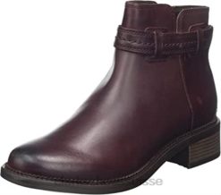 Bottines Chelsea Maye Ease pour femmes marron foncé Lea Clarks femmes N6R8B2838 Clarks
