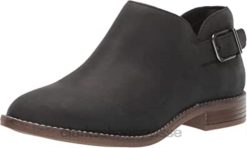 Bottines Clarks Camzmaple en cuir noir pour femmes femmes N6R8B459 Clarks Cuir noir