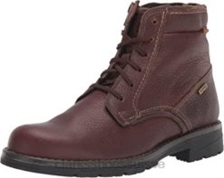 Bottines Clarks Morris High imperméables en cuir foulonné marron pour hommes Hommes N6R8B2523 Clarks cuir foulonné marron