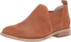 Bottines de mode Clarks Edenvale Page en daim beige foncé pour femmes femmes N6R8B1171 Clarks daim beige foncé