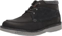bottines Eastford pour hommes Clarks en cuir noir Hommes N6R8B1813 Clarks Cuir noir