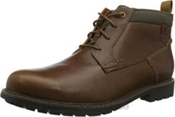 bottines lea clarks bowzer mi-hautes pour hommes marron foncé Hommes N6R8B2155 Clarks Léa beige foncé