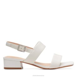 bracelet clarks seren25 en cuir blanc cuir blanc unisexe N6R8B5211 Clarks cuir blanc