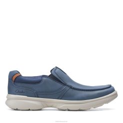 Bradley Free Clarks en cuir bleu marine Hommes N6R8B3679 Clarks cuir marine