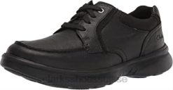 Bradley Vibe Oxford Clarks en cuir foulonné noir pour homme Hommes N6R8B1917 Clarks cuir foulonné noir
