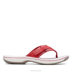 brise mer synthétique rouge clarks synthétique rouge femmes N6R8B6398 Clarks synthétique rouge