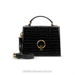 cabana luna clarks croco noir unisexe N6R8B4302 Clarks croco noir