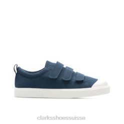 camouflage bleu marine clarks city flare lo inf g fit enfants N6R8B4824 Clarks camouflage marine