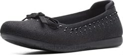 carly espérons des femmes noires flat clarks femmes N6R8B748 Clarks noir