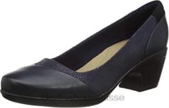 chaussure habillée uniforme emily alexa pour femme marine combi clarks femmes N6R8B518 Clarks