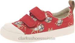 chaussures de marche halcy high fst bébé garçon rouge combi clarks enfants N6R8B798 Clarks combi rouge