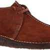 chaussures de randonnée dans le désert pour hommes Clarks en daim bordeaux Hommes N6R8B211 Clarks