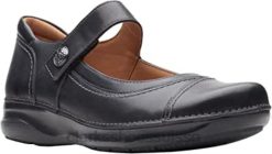 Clarks Appley Walk Mary Jane en cuir noir pour femme femmes N6R8B2064 Clarks