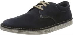 Clarks - Baskets Forge Vibe en daim bleu marine pour hommes Hommes N6R8B697 Clarks daim bleu marine
