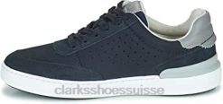 clarks bleu marine combi court lite tor sneaker pour hommes Hommes N6R8B73 Clarks