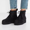 Clarks - Bottines à plateforme Wallabee Craft noires unisexe N6R8B7065 Clarks noir