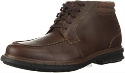 Clarks Bottines Rendell Rise pour hommes en cuir mahoga ny Hommes N6R8B2938 Clarks cuir d'acajou