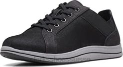 Clarks Breeze Sky Sneaker Femme Noir Textile femmes N6R8B618 Clarks textile noir