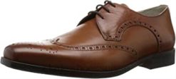 Clarks Brown Tan Leather Amison Limit Brogues pour hommes Hommes N6R8B1697 Clarks cuir marron