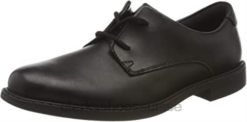 Clarks - Chaussures d'école à lacets en cuir noir pour hommes - Scala Loop Hommes N6R8B2665 Clarks Cuir noir