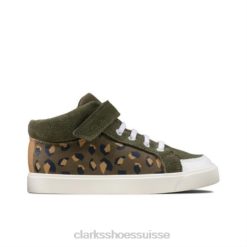 clarks city hop inf g fit olive camo unisexe N6R8B4794 Clarks camouflage olive