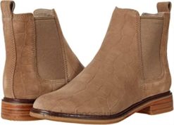 Clarks - Clarkdale Arlo - Bottines chelsea pour femmes - Tan croco femmes N6R8B2610 Clarks croco beige