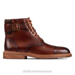clarks clarkdale hi en cuir marron Hommes N6R8B4355 Clarks cuir beige