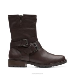 Clarks Clarkwell marron foncé mi-marron foncé unisexe N6R8B6152 Clarks marron foncé