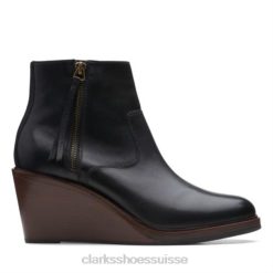 clarks cuir noir clarkdale2 zip unisexe N6R8B4145 Clarks Cuir noir
