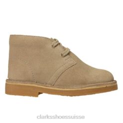 clarks desert boot fst g fit en daim sable enfants N6R8B4792 Clarks daim sable