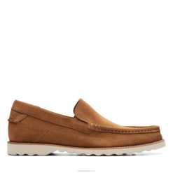 Clarks Durleigh Edge en daim cognac Hommes N6R8B3680 Clarks daim cognac