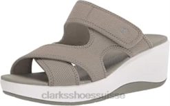 Clarks Dusty Olive Textile Sandales Step Cali Reef pour femme femmes N6R8B2369 Clarks