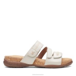 Clarks en cuir blanc Roseville Bay en cuir blanc femmes N6R8B6548 Clarks cuir blanc